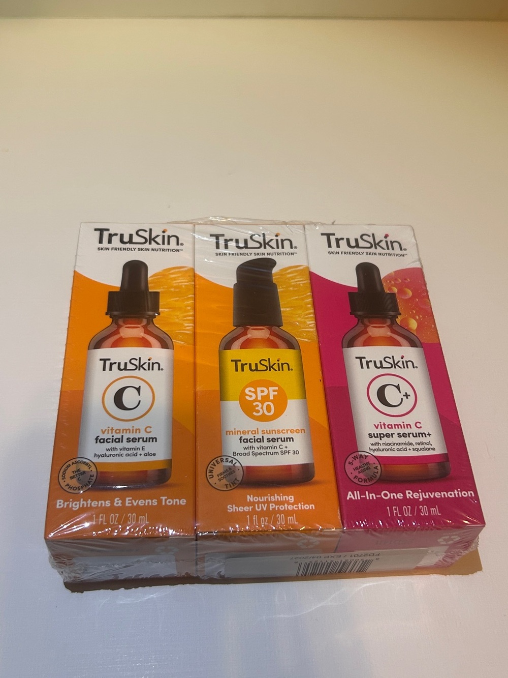Skin Vitamin C Serum Trio – Orange, Yellow, Pink